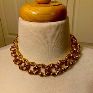 Anne Klein Gold Tone Link Necklace